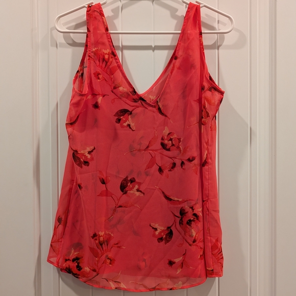 White House Black Market Tops - Floral Sleeveless Top - Hot Pink